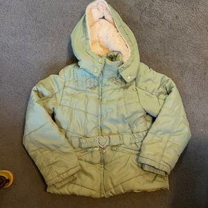Mint green Static Winter Coat Size M 10-12
